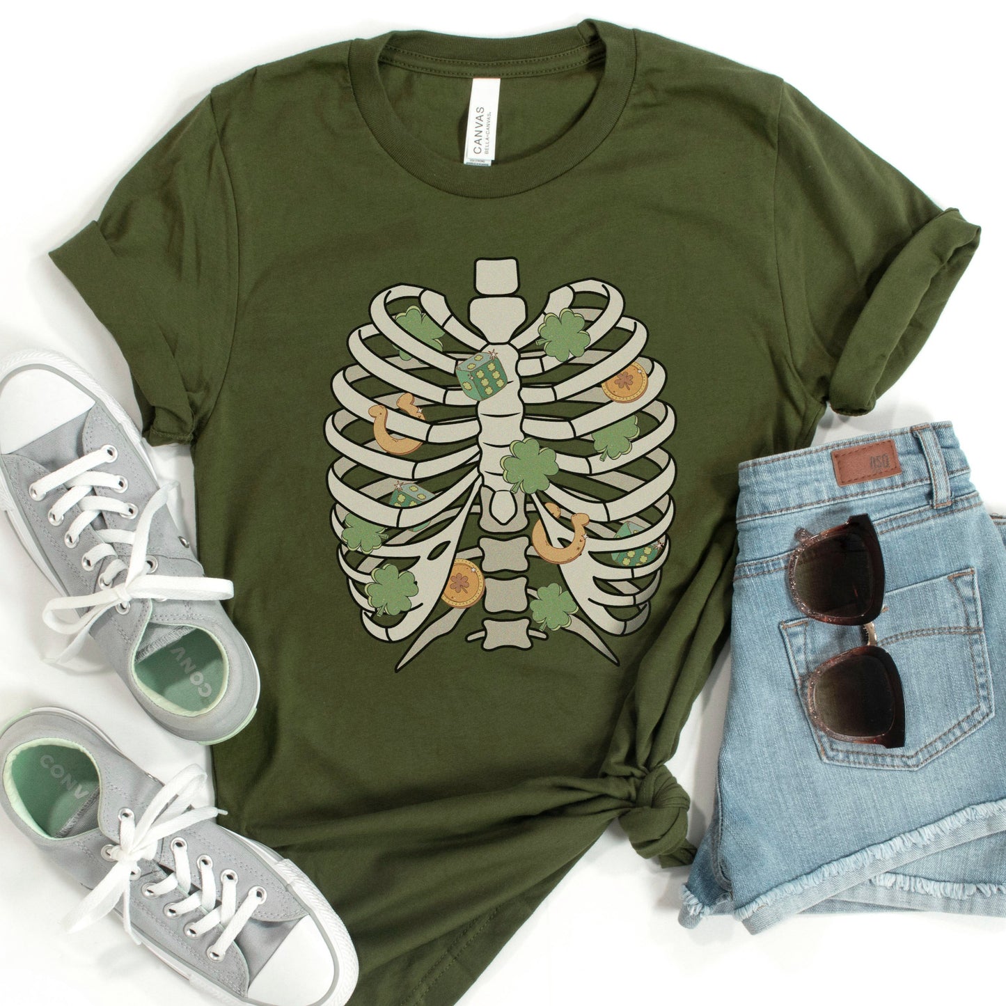 St. Patricks Day Rib Cage T-Shirt