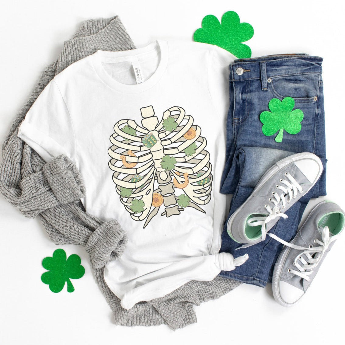 St. Patricks Day Rib Cage T-Shirt