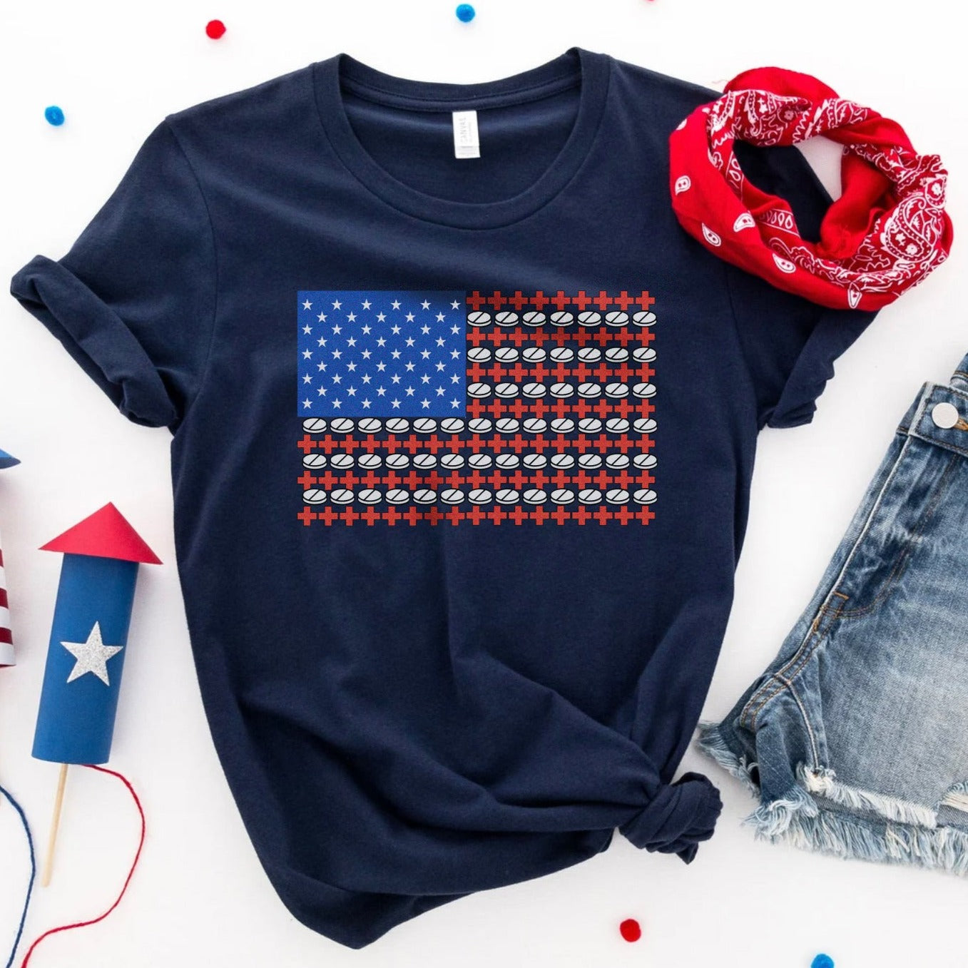 Medical USA Flag T-Shirt