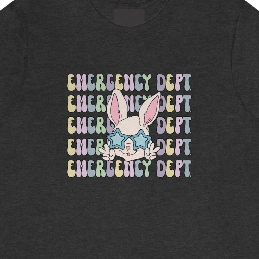Retro Emergency Dept Easter Bunny T-Shirt