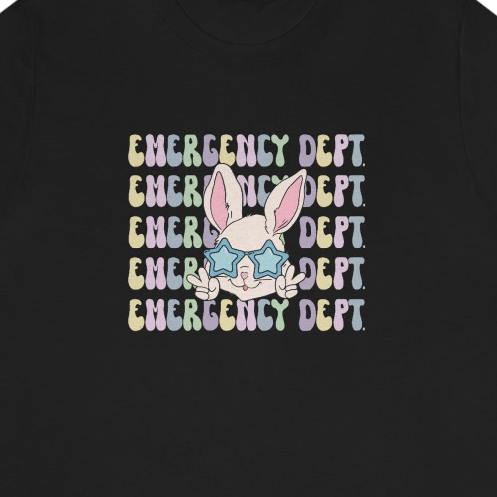 Retro Emergency Dept Easter Bunny T-Shirt