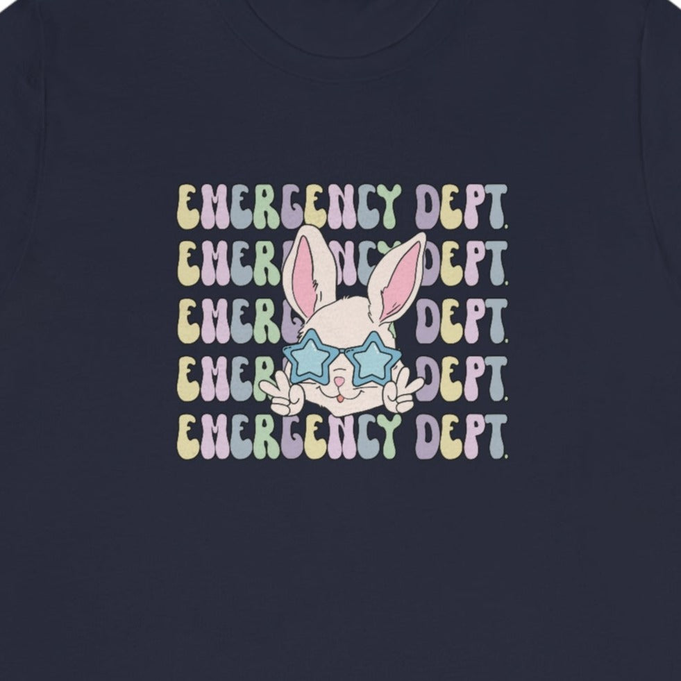 Retro Emergency Dept Easter Bunny T-Shirt