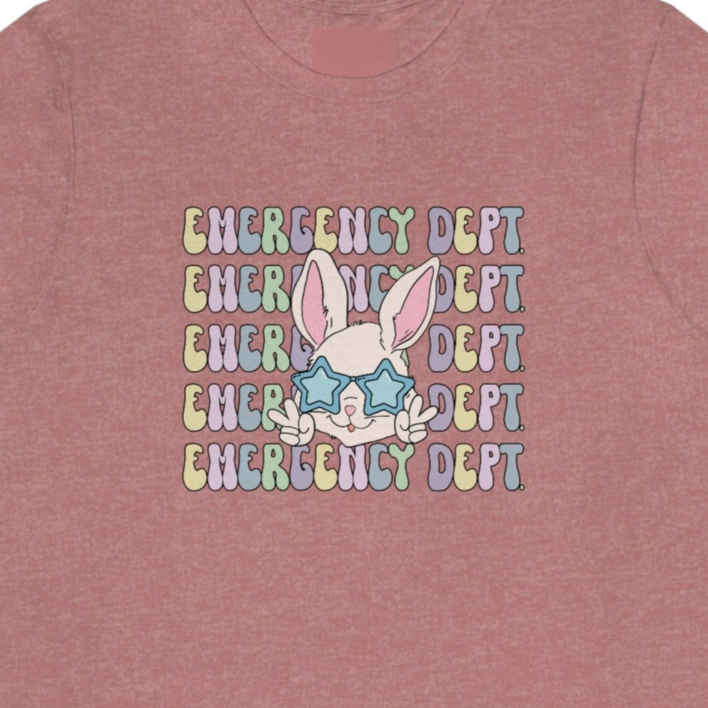 Retro Emergency Dept Easter Bunny T-Shirt