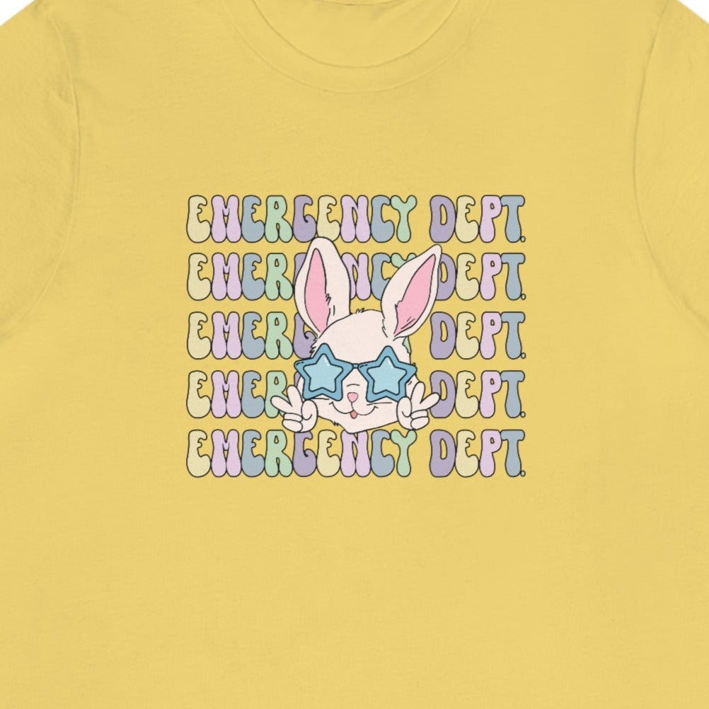 Retro Emergency Dept Easter Bunny T-Shirt