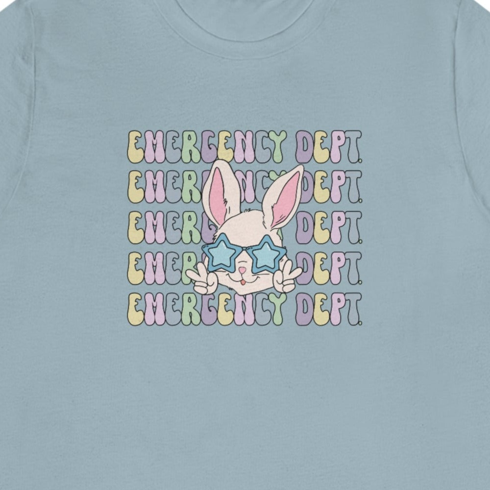 Retro Emergency Dept Easter Bunny T-Shirt