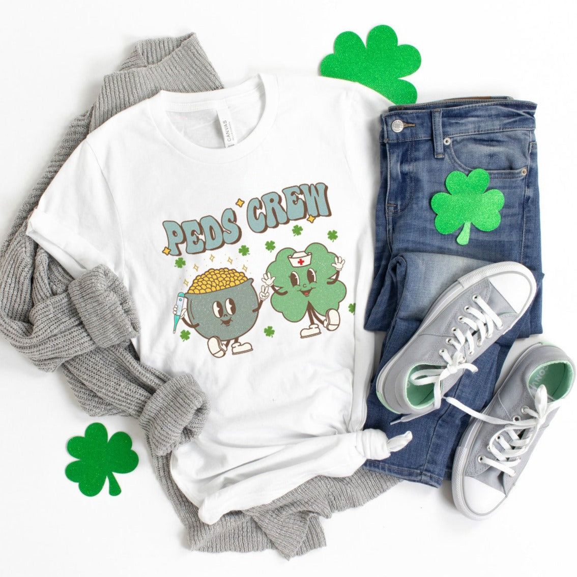 Retro Peds Crew St Patrick's Day T-shirt