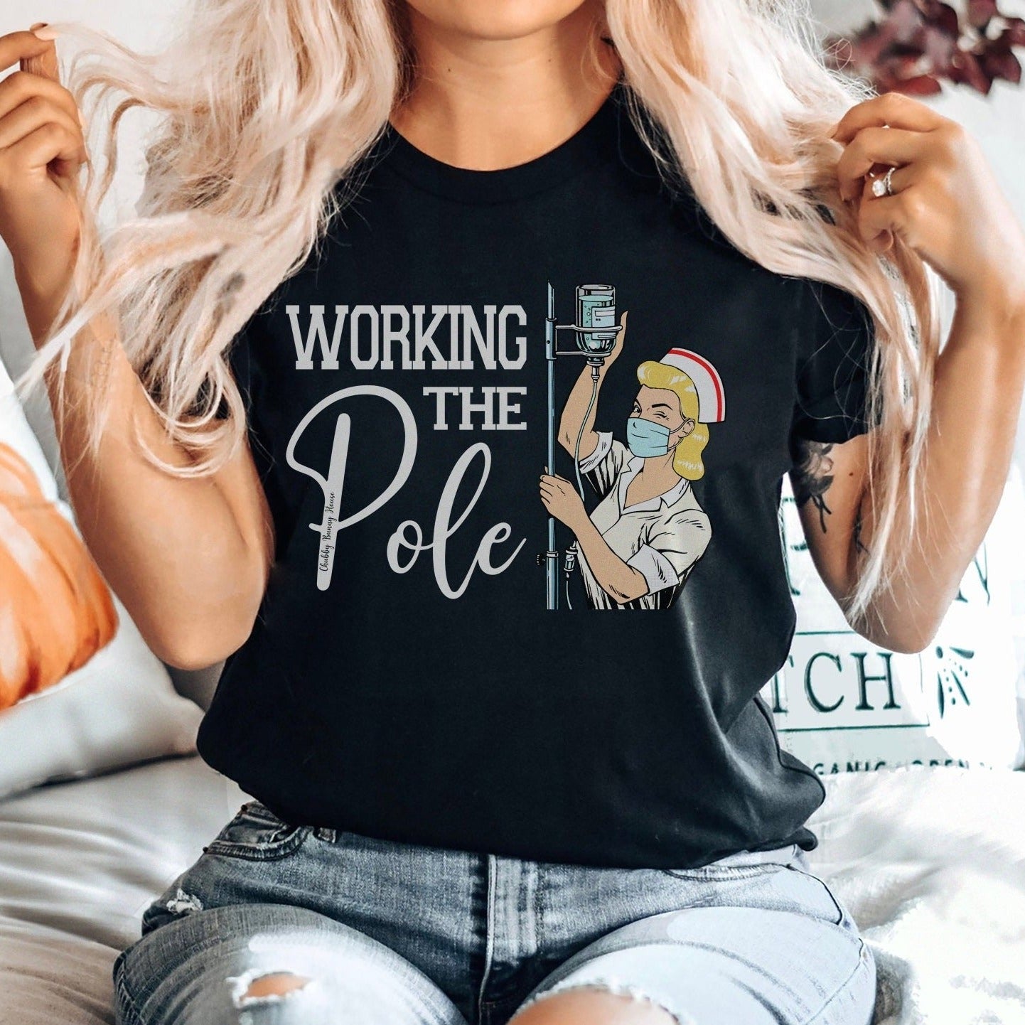 Working the (IV) Pole T-Shirt
