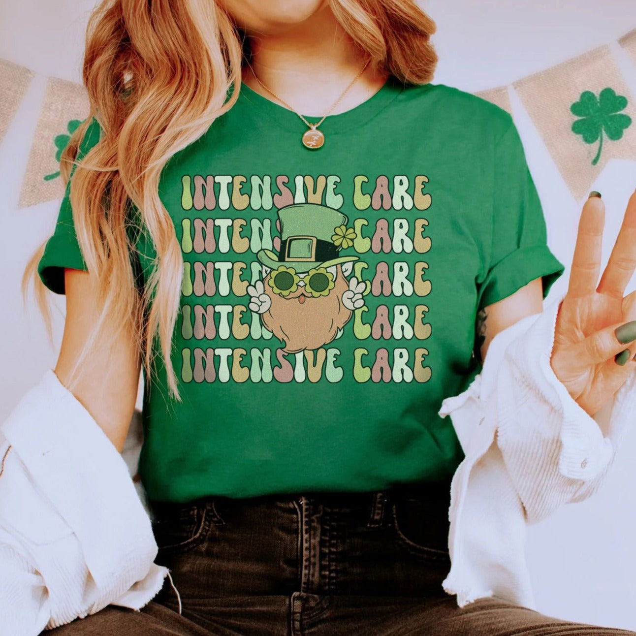 Retro Intensive Care Leprechaun T-Shirt