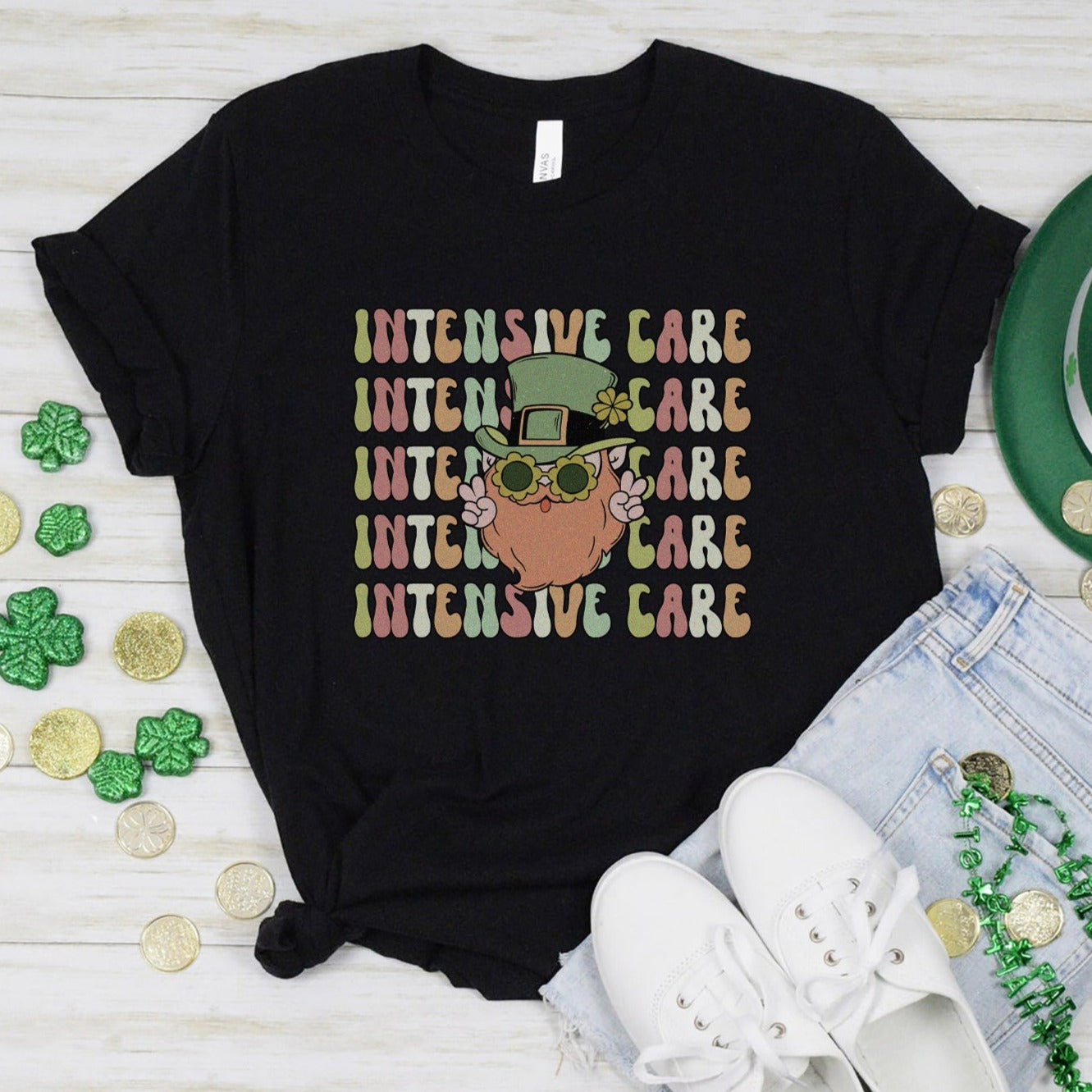 Retro Intensive Care Leprechaun T-Shirt