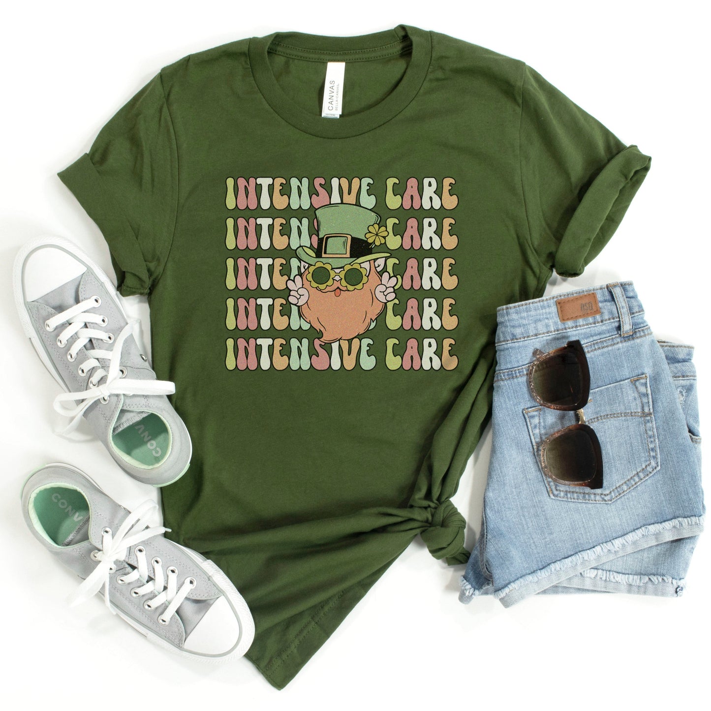 Retro Intensive Care Leprechaun T-Shirt