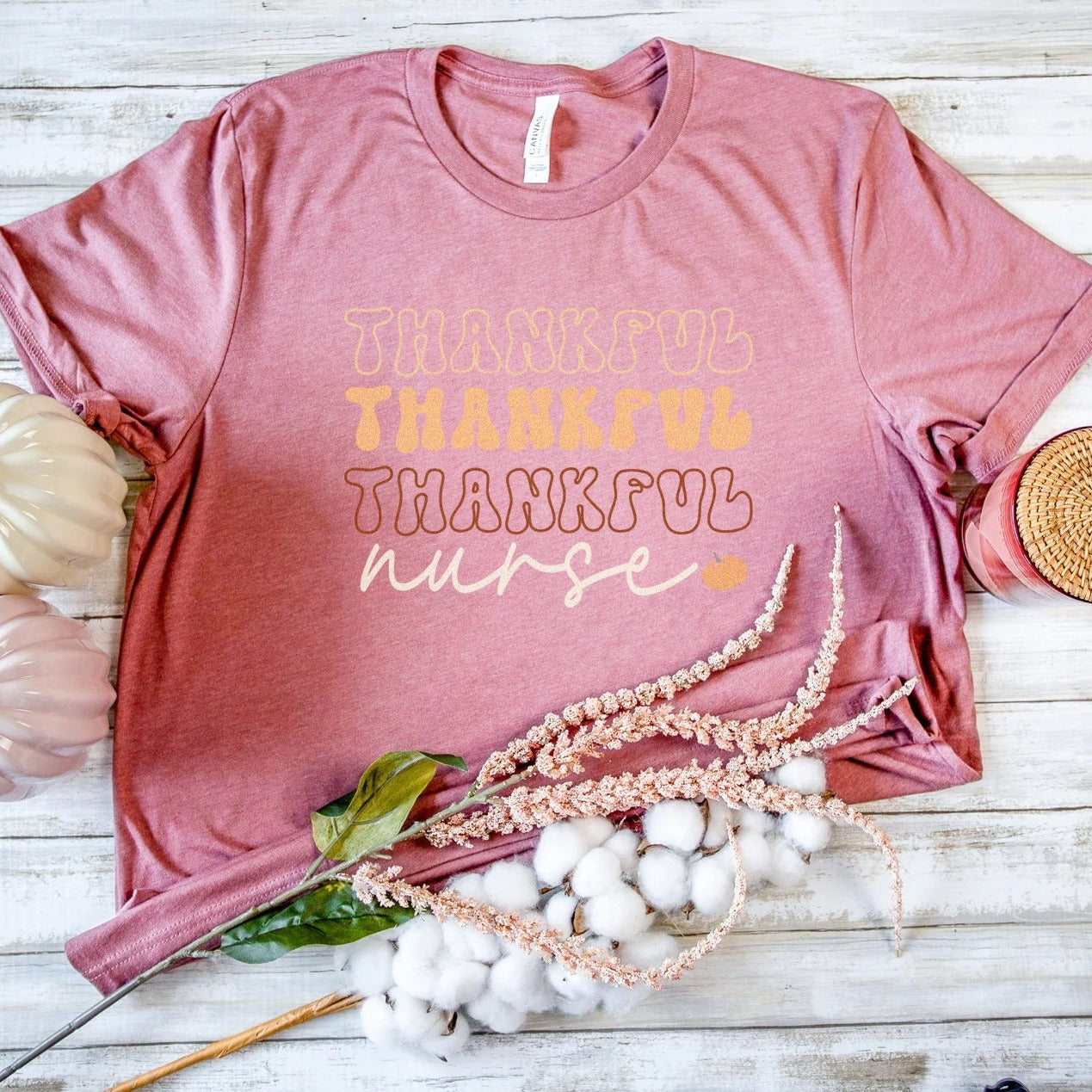 Retro Thankful Nurse T-Shirt