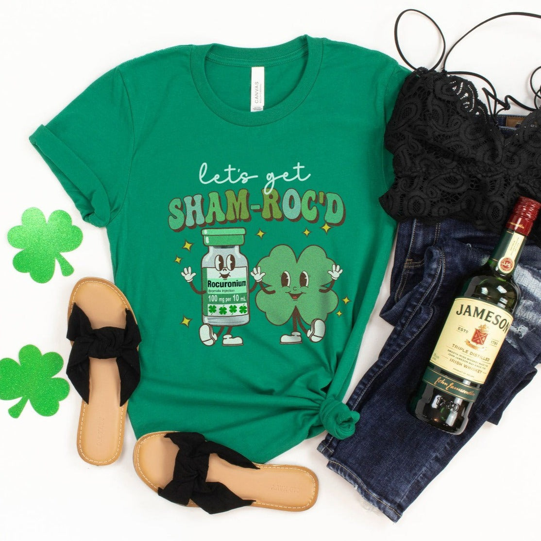Retro Let's Get ShamROC'd T-Shirt