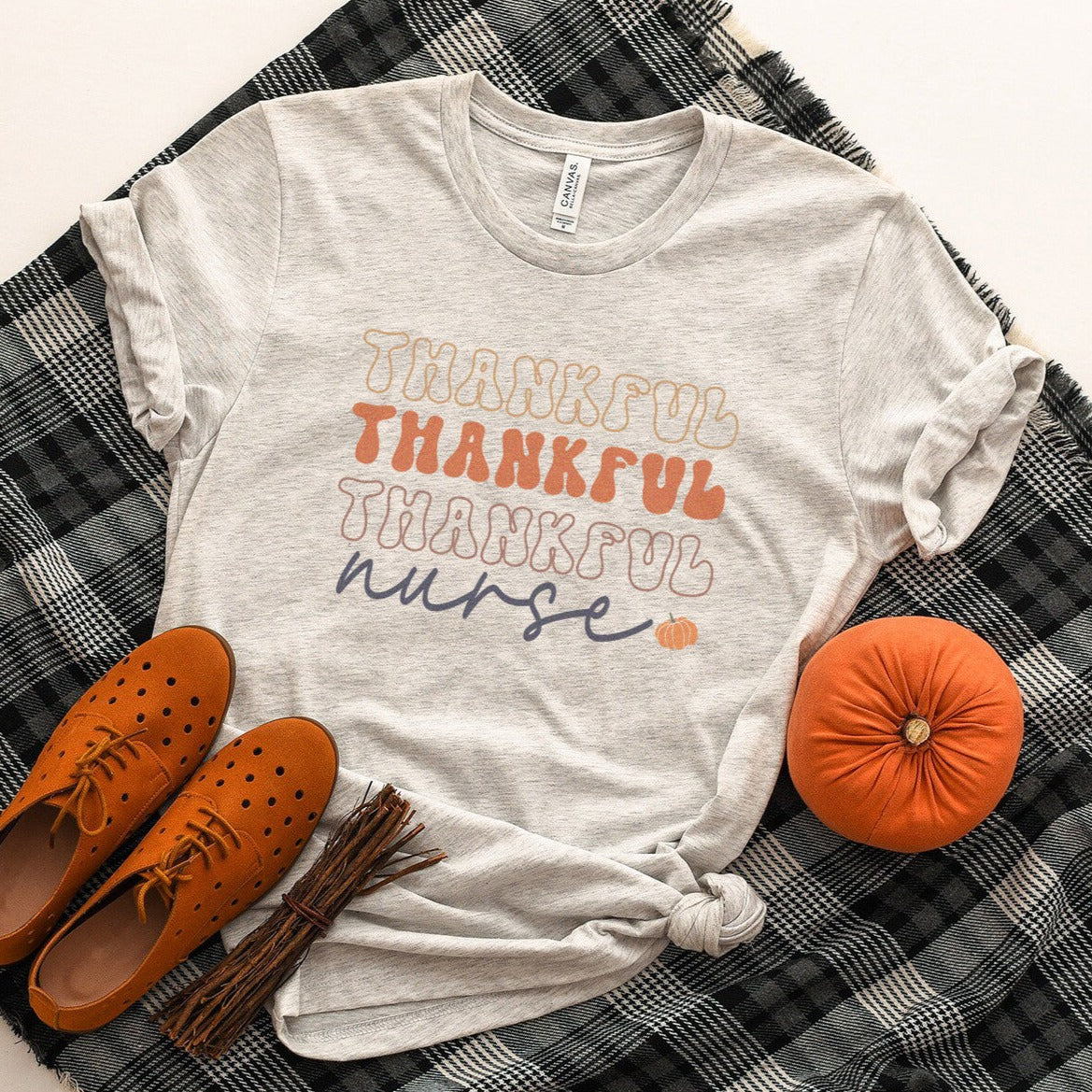 Retro Thankful Nurse T-Shirt
