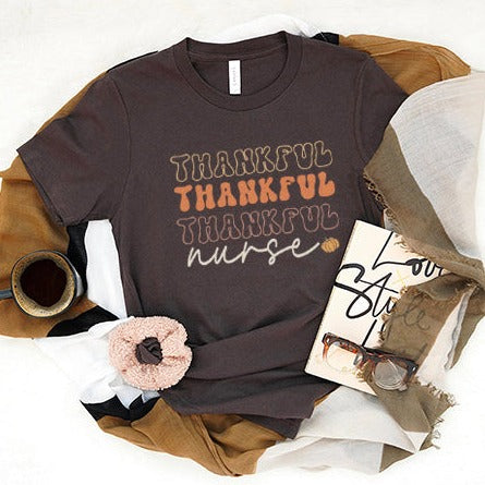 Retro Thankful Nurse T-Shirt
