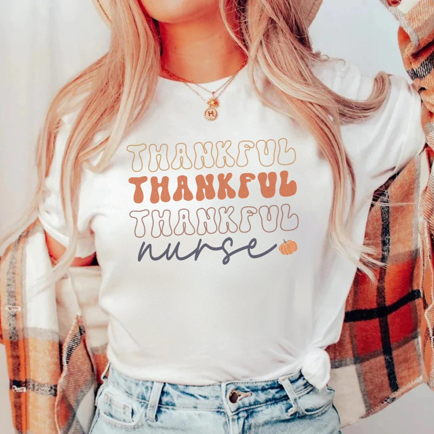 Retro Thankful Nurse T-Shirt