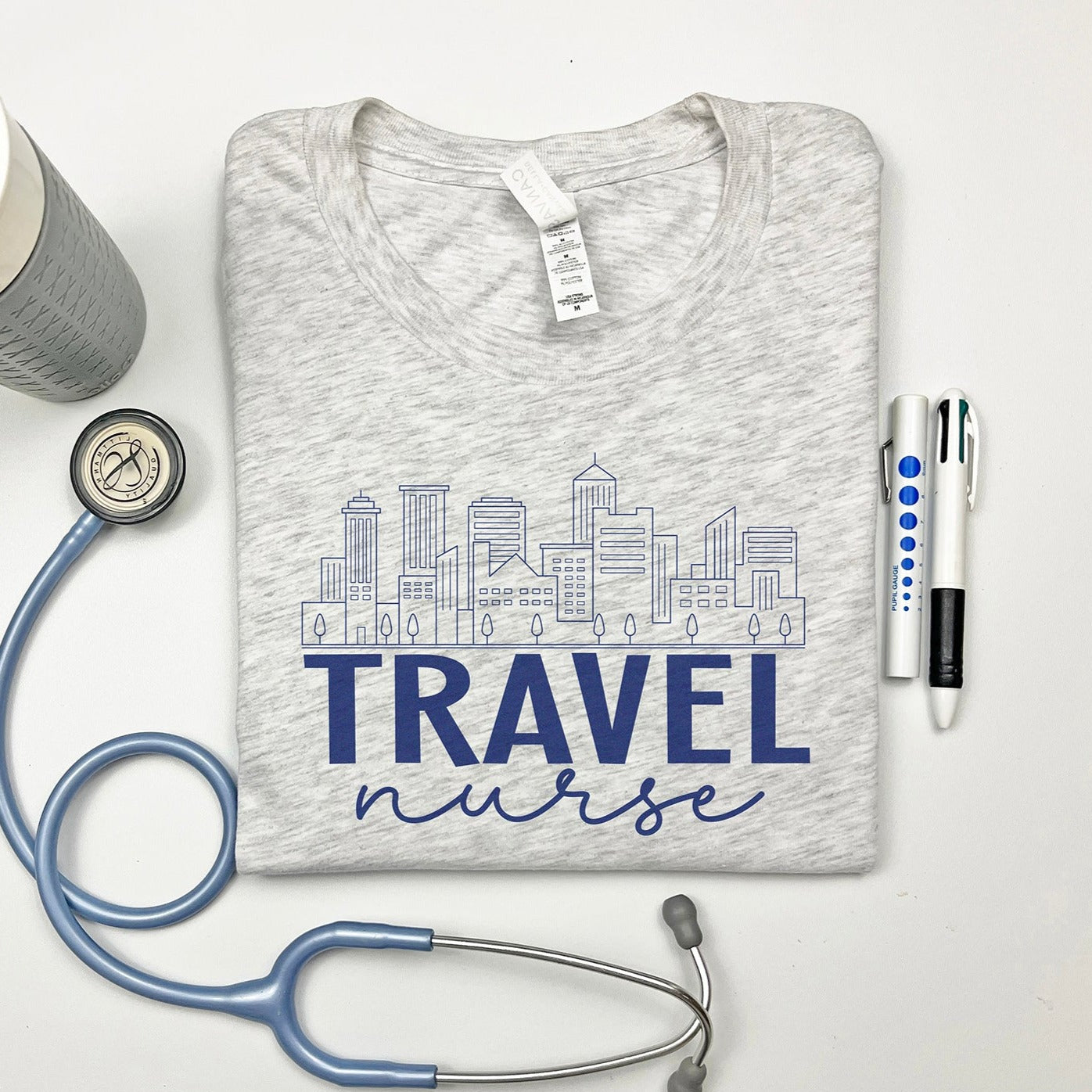 Travel Nurse Cityscape T-Shirt