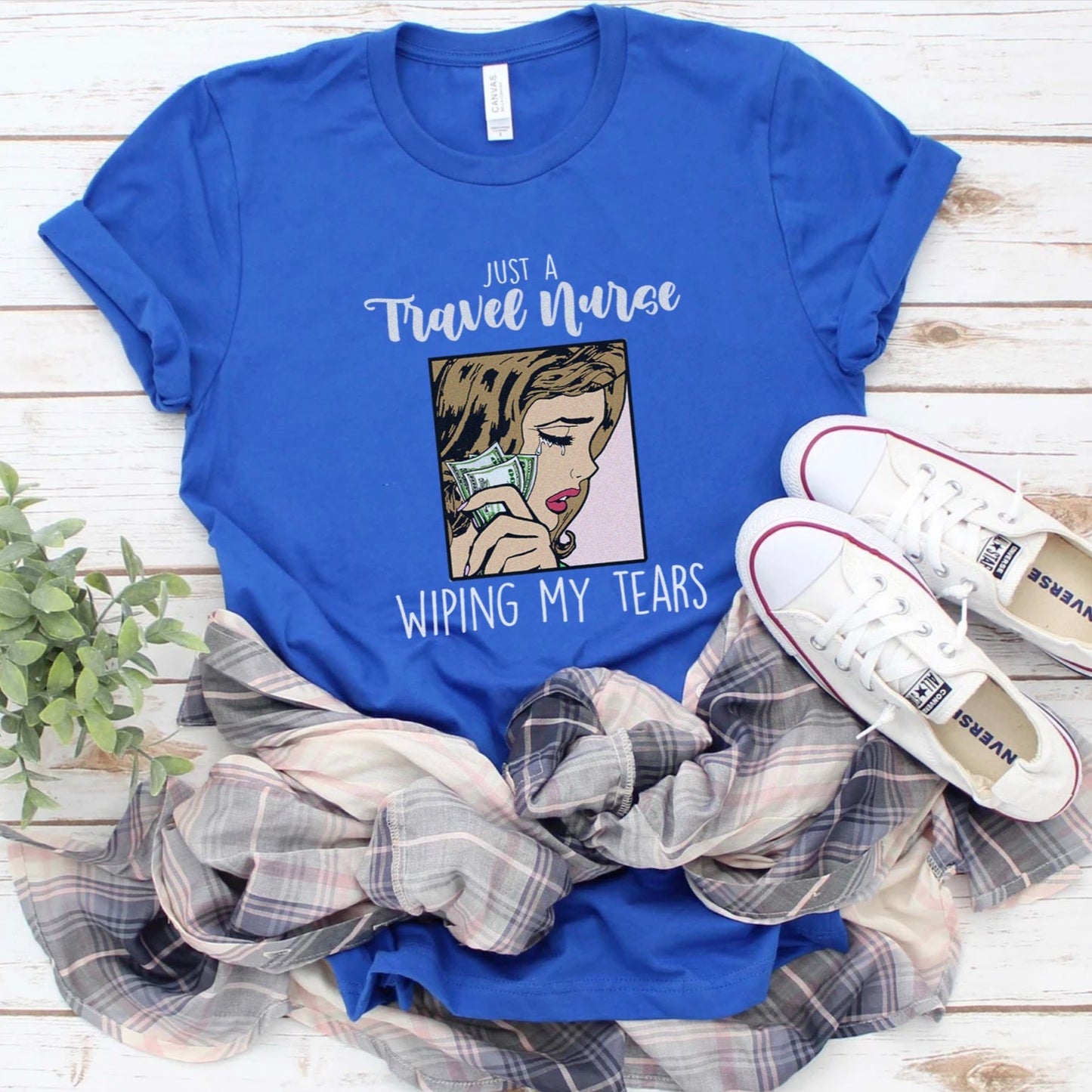 Travel Nurse Wiping My Tears T-Shirt