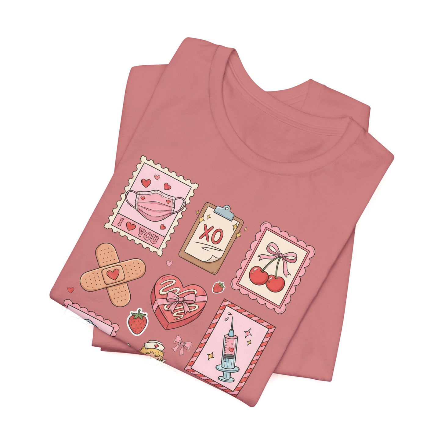 Valentine Nurse Icons T-Shirt