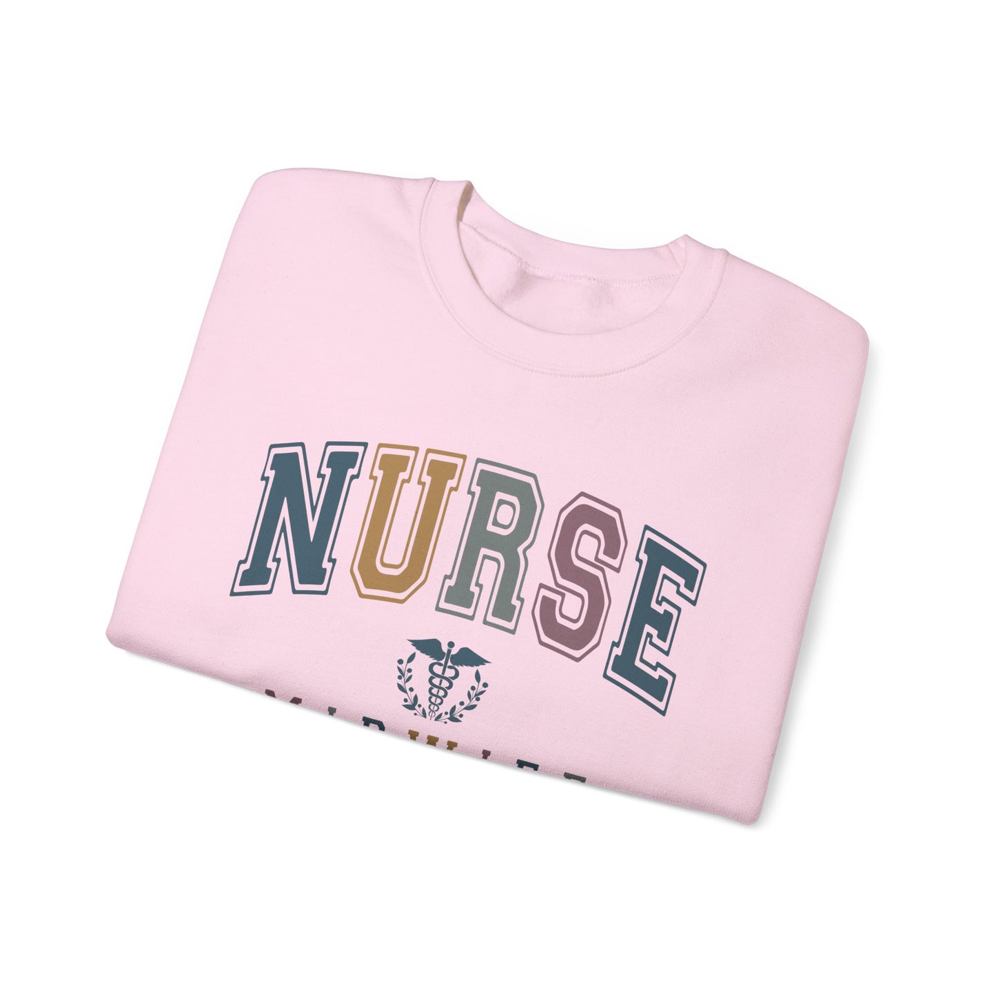 Colorful Varsity Nurse Midwife Sweatshirt