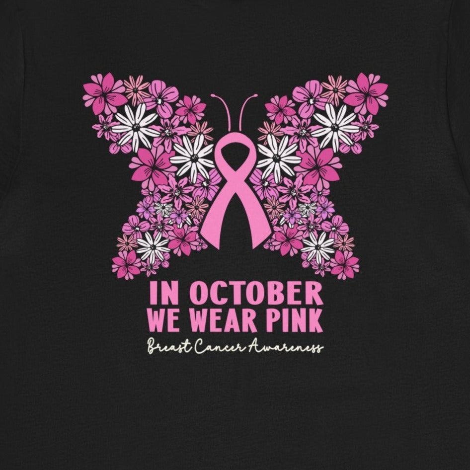 Breast Cancer Awareness Butterfly T-Shirt