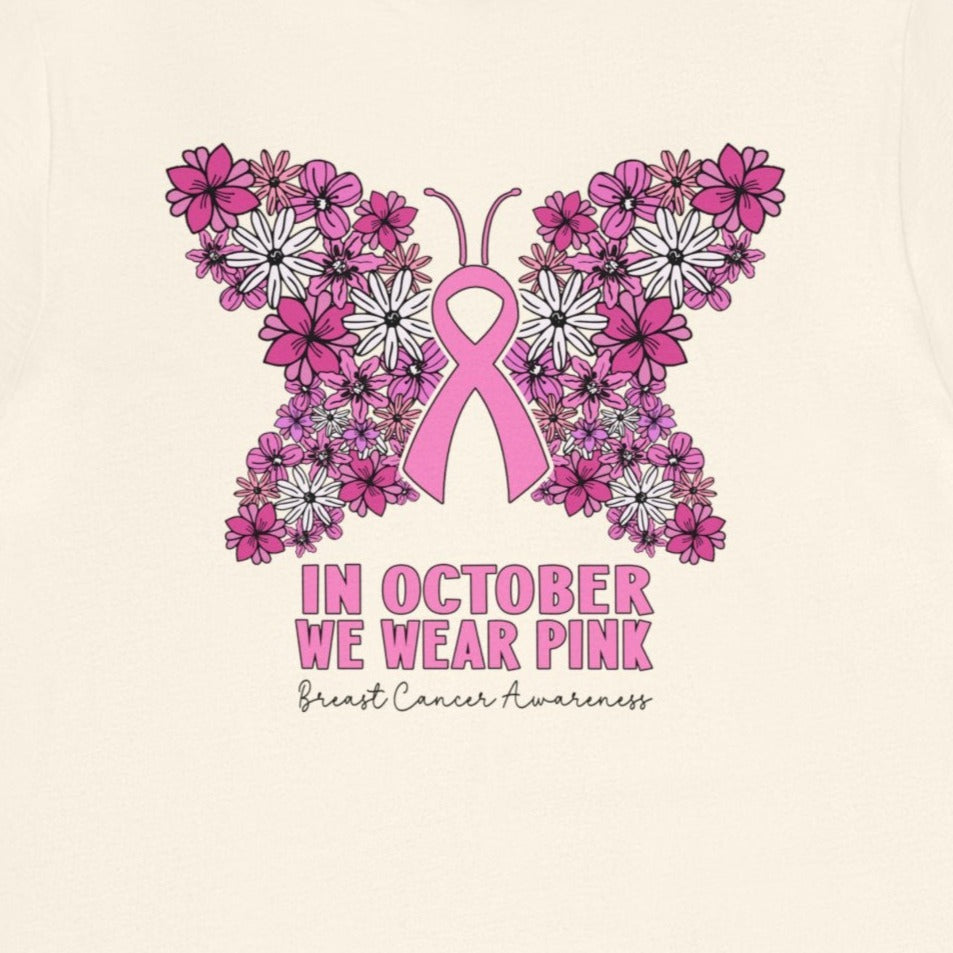 Breast Cancer Awareness Butterfly T-Shirt