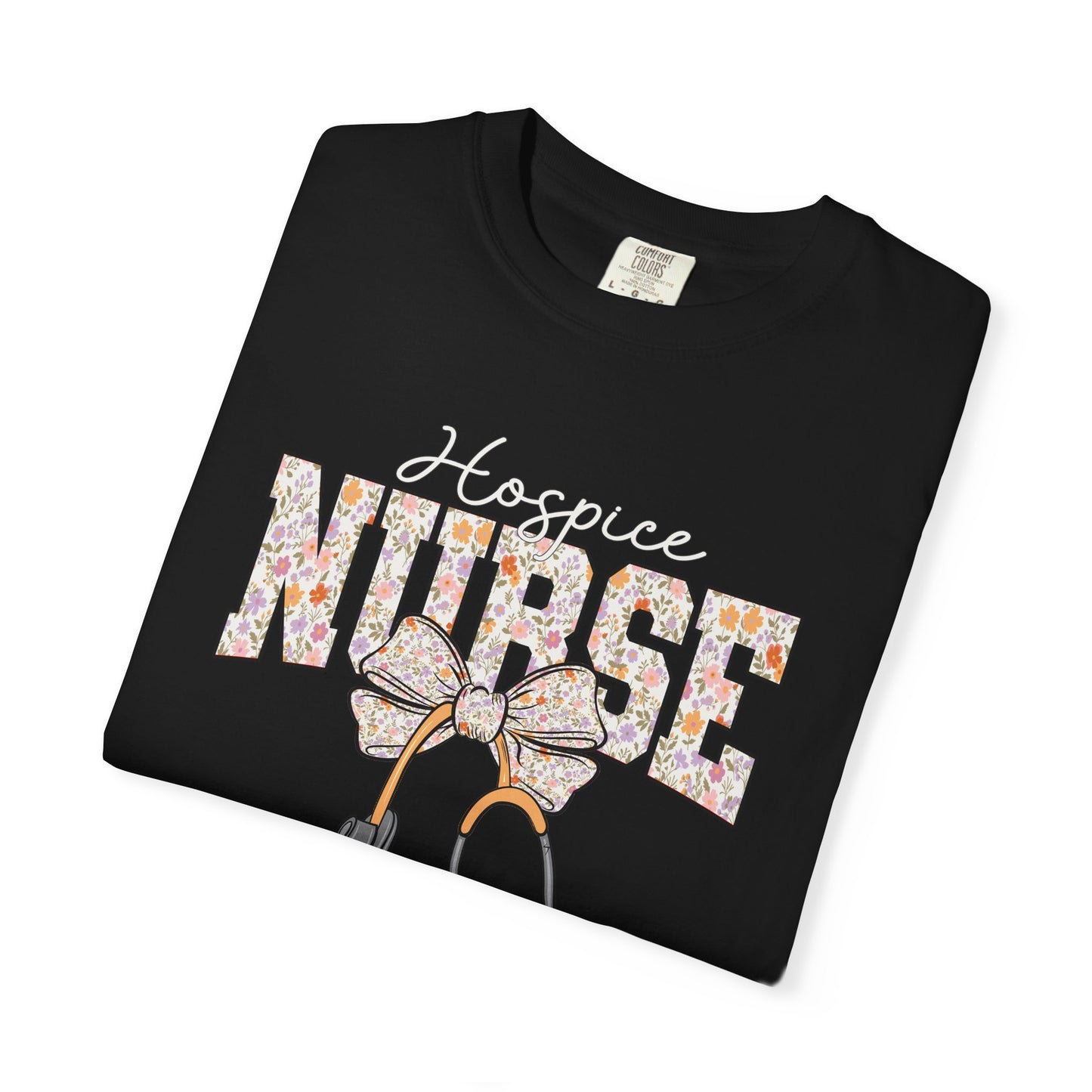 Hospice Nurse Bow T-Shirt