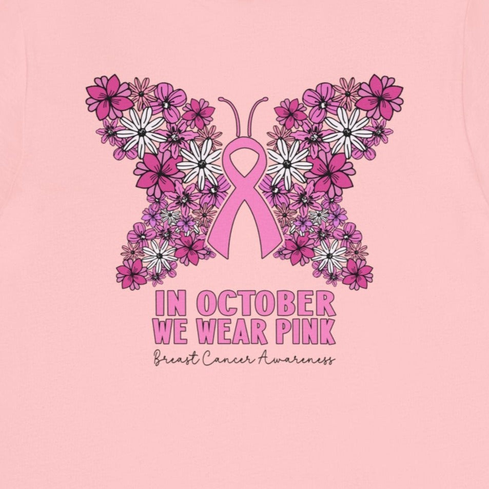 Breast Cancer Awareness Butterfly T-Shirt