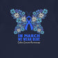 Colon Cancer Awareness Butterfly T-Shirt