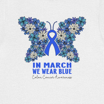 Colon Cancer Awareness Butterfly T-Shirt