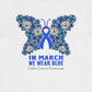 Colon Cancer Awareness Butterfly T-Shirt