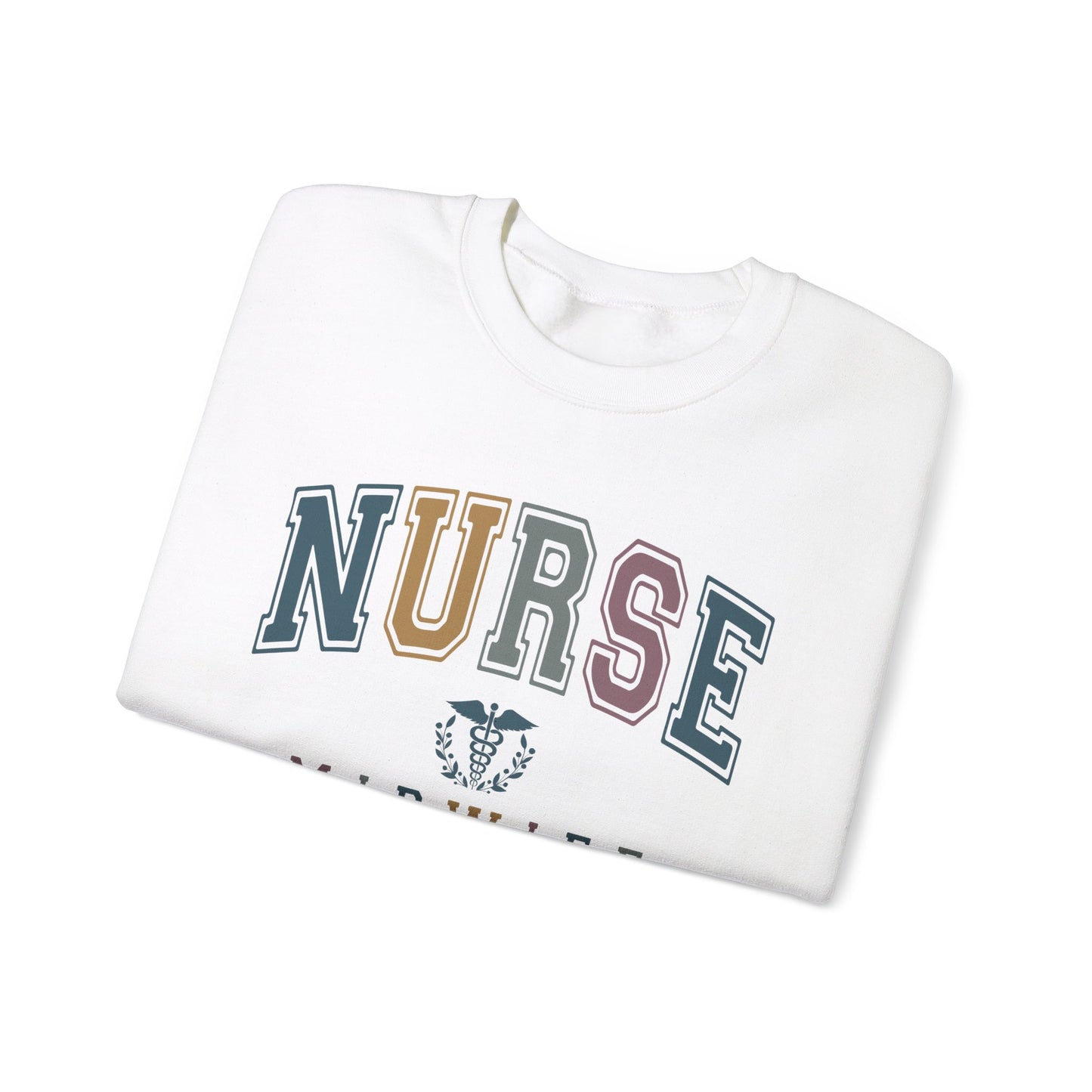 Colorful Varsity Nurse Midwife Sweatshirt