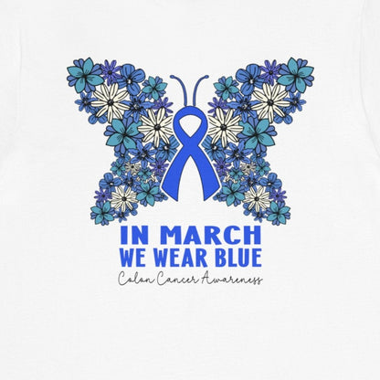 Colon Cancer Awareness Butterfly T-Shirt