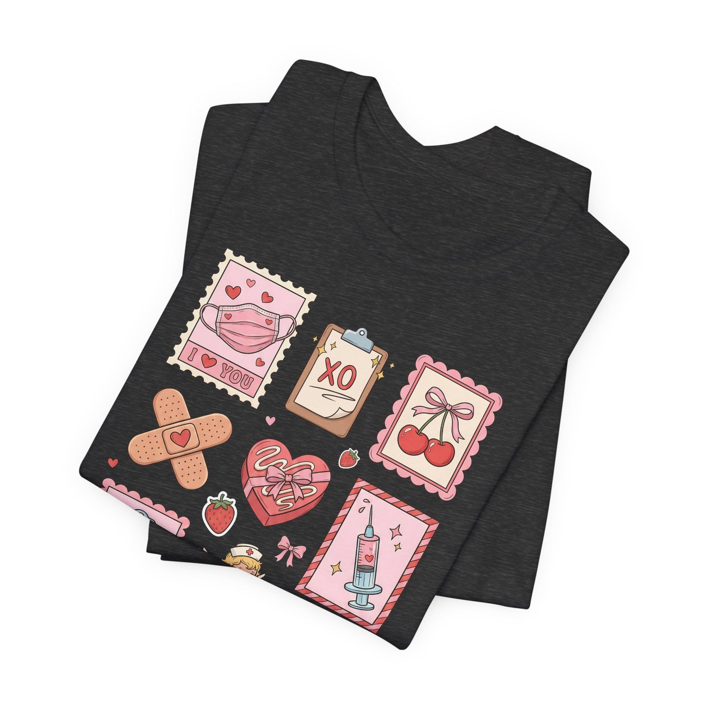 Valentine Nurse Icons T-Shirt