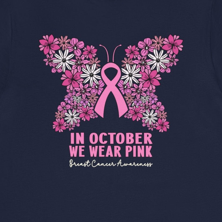 Breast Cancer Awareness Butterfly T-Shirt