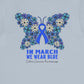 Colon Cancer Awareness Butterfly T-Shirt