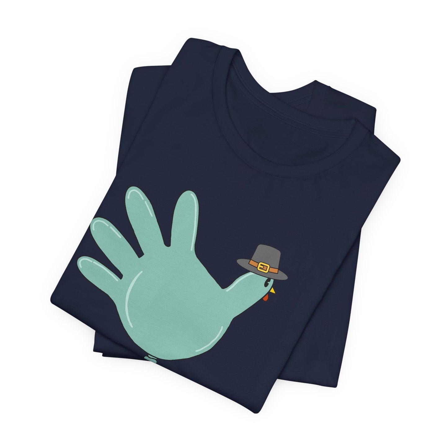 Turkey Glove with Pilgrim Hat T-Shirt