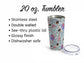 CVICU Doodles 20oz. Tumbler