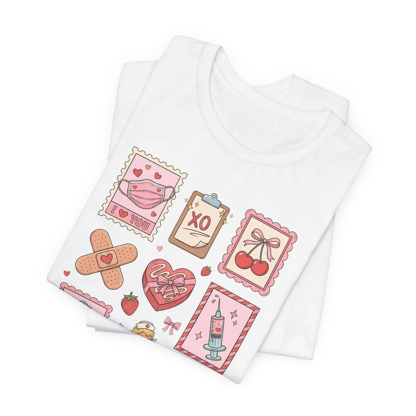 Valentine Nurse Icons T-Shirt