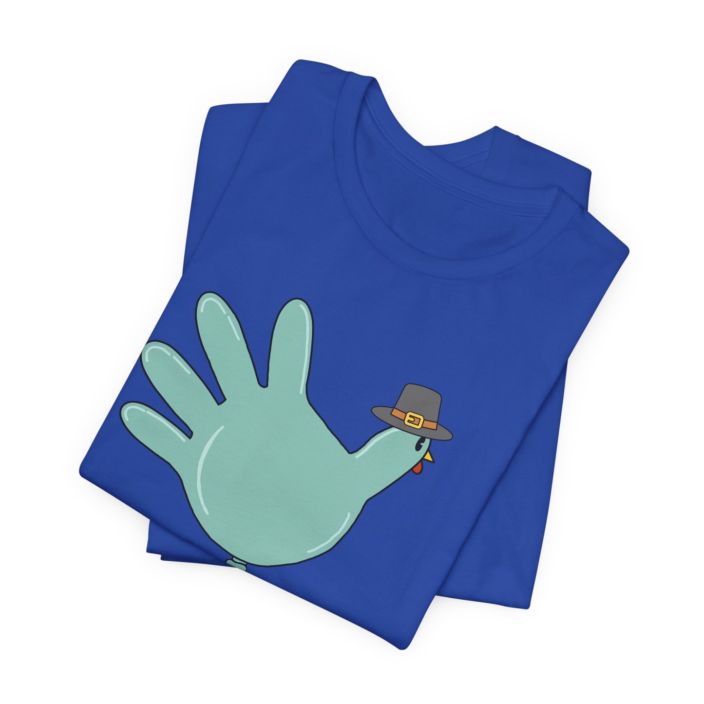 Turkey Glove with Pilgrim Hat T-Shirt