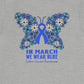 Colon Cancer Awareness Butterfly T-Shirt