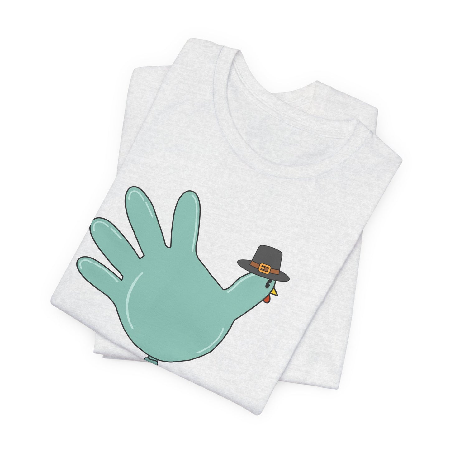 Turkey Glove with Pilgrim Hat T-Shirt