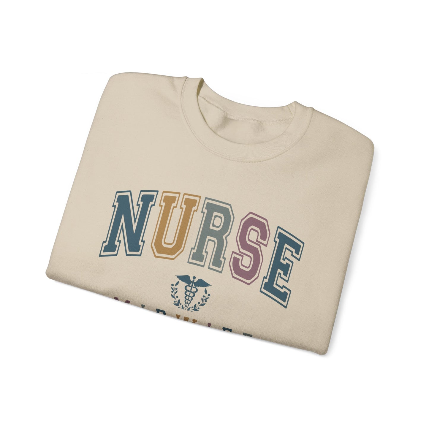 Colorful Varsity Nurse Midwife Sweatshirt