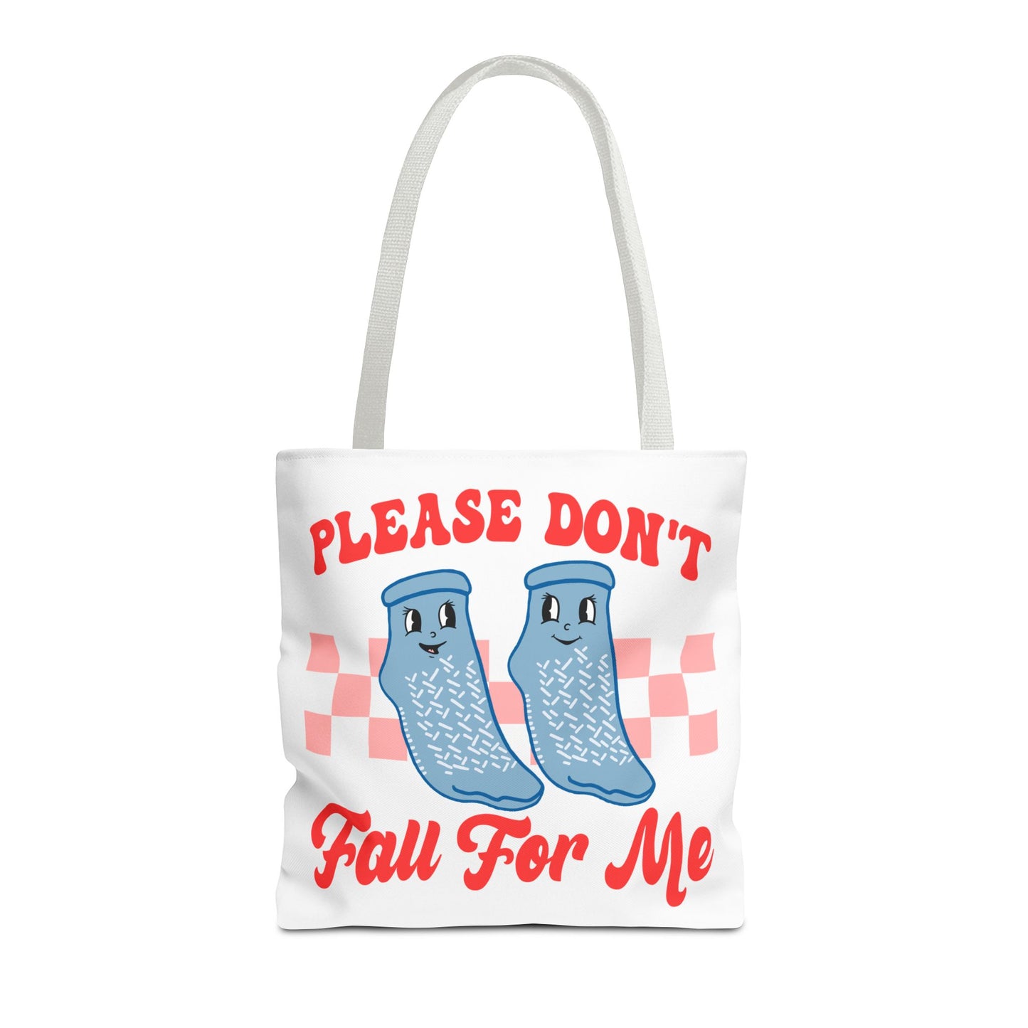 Don’t Fall For Me Grippy Socks Tote Bag