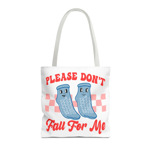 Don’t Fall For Me Grippy Socks Tote Bag