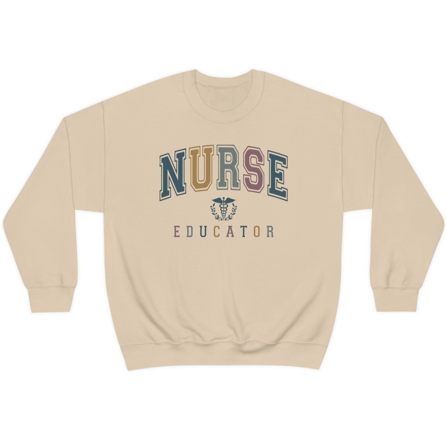 Colorful Varsity Nurse Educator Sweatshirt