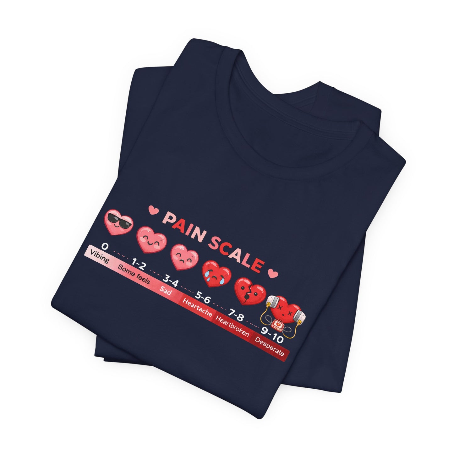 Valentine's Day Numeric Pain Scale T-Shirt