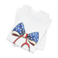 July 4th Stethoscope Bow T-Shirt