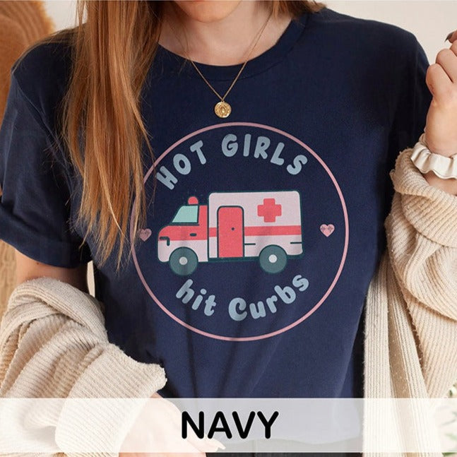 Hot Girls Hit Curbs EMS T-Shirt