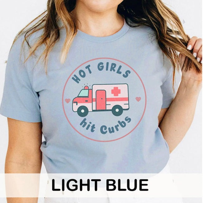 Hot Girls Hit Curbs EMS T-Shirt