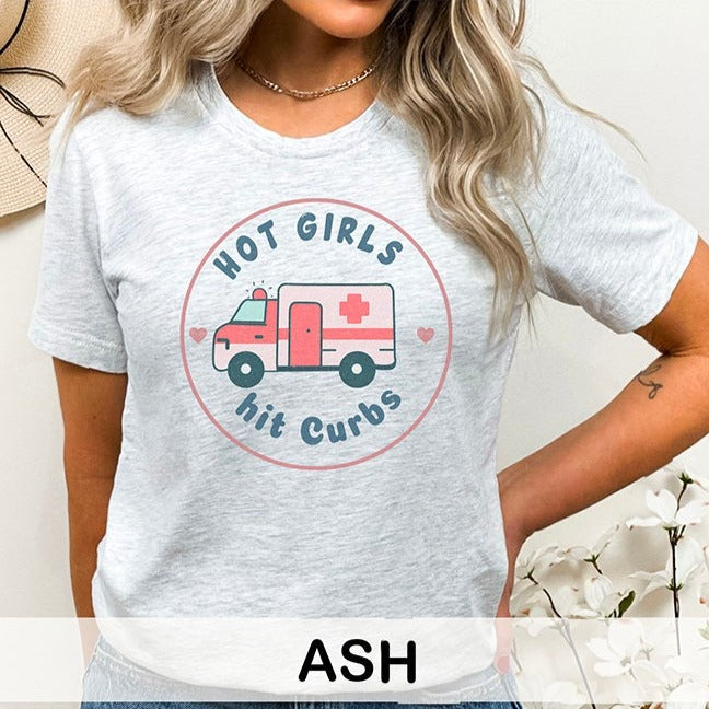 Hot Girls Hit Curbs EMS T-Shirt